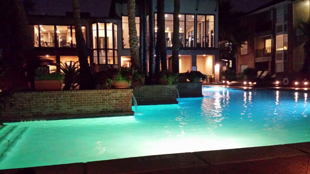 The pool at my expensive apartment complex while in residency.