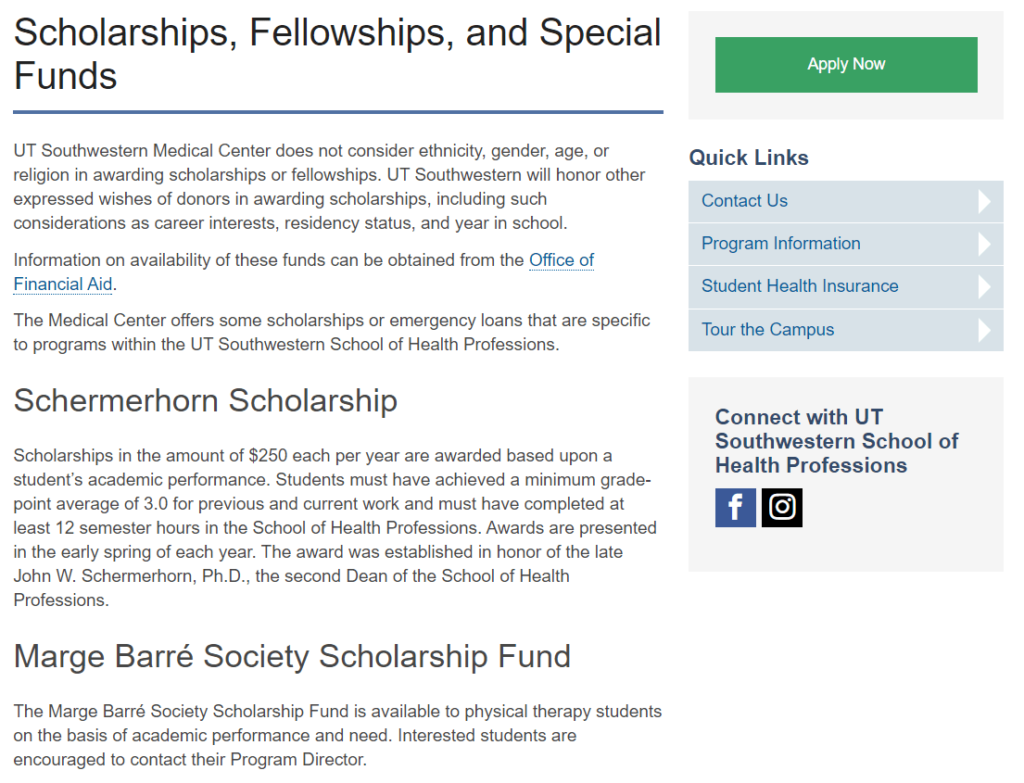 medical school scholarships